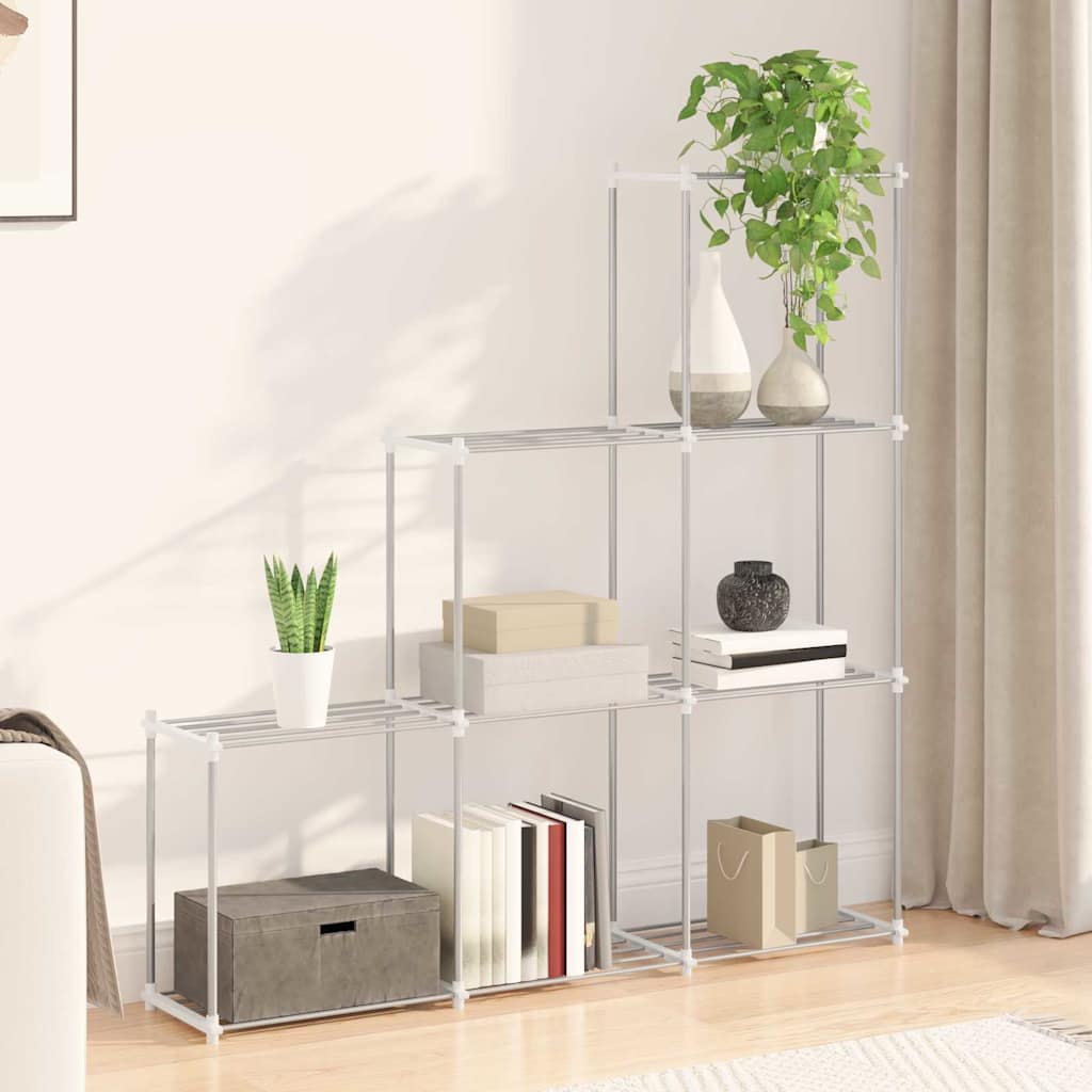 Étagère de rangement blanc 43 x 27 x 90 cm Aluminium - XIOS
