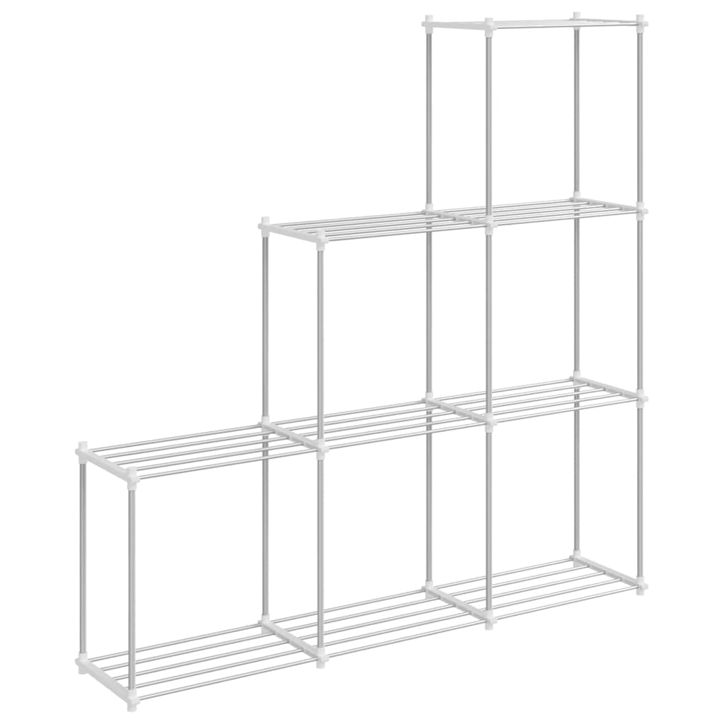Étagère de rangement blanc 43 x 27 x 90 cm Aluminium - XIOS