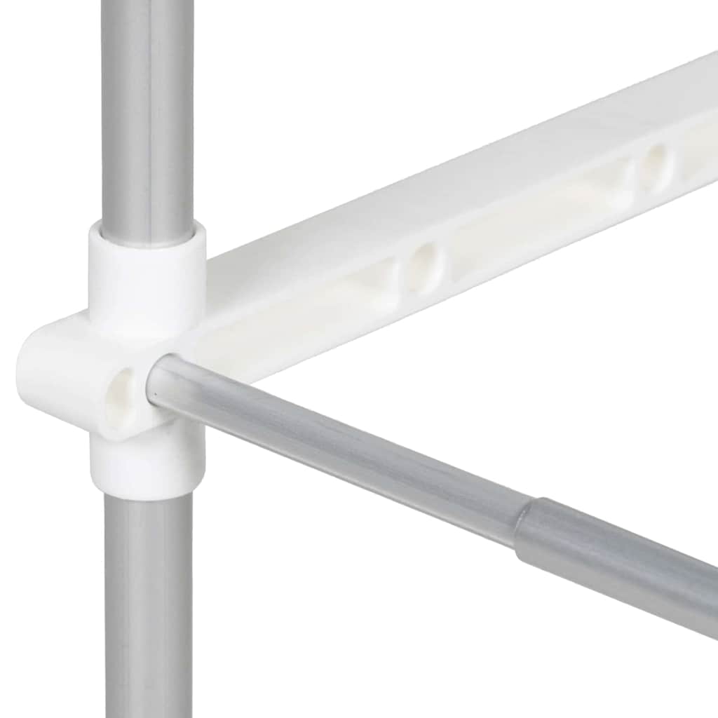 Étagère pour machine à laver Blanc 63 x 27 x 136 cm Aluminium - XIOS