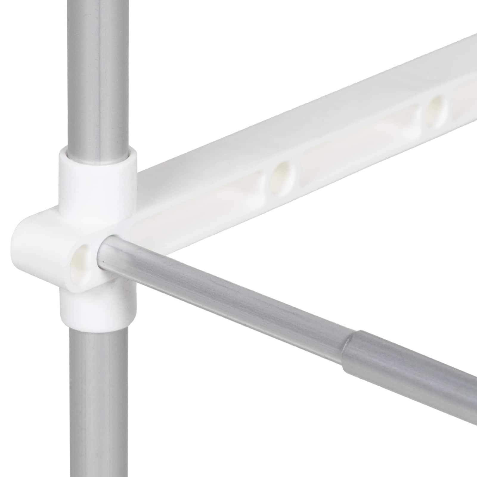 Étagère pour machine à laver Blanc 70 x 27 x 136 cm Aluminium - XIOS