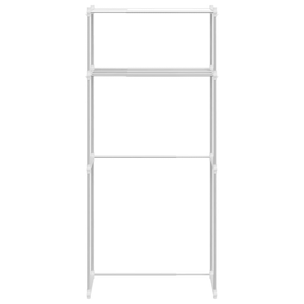 Étagère pour machine à laver Blanc 63 x 27 x 136 cm Aluminium - XIOS