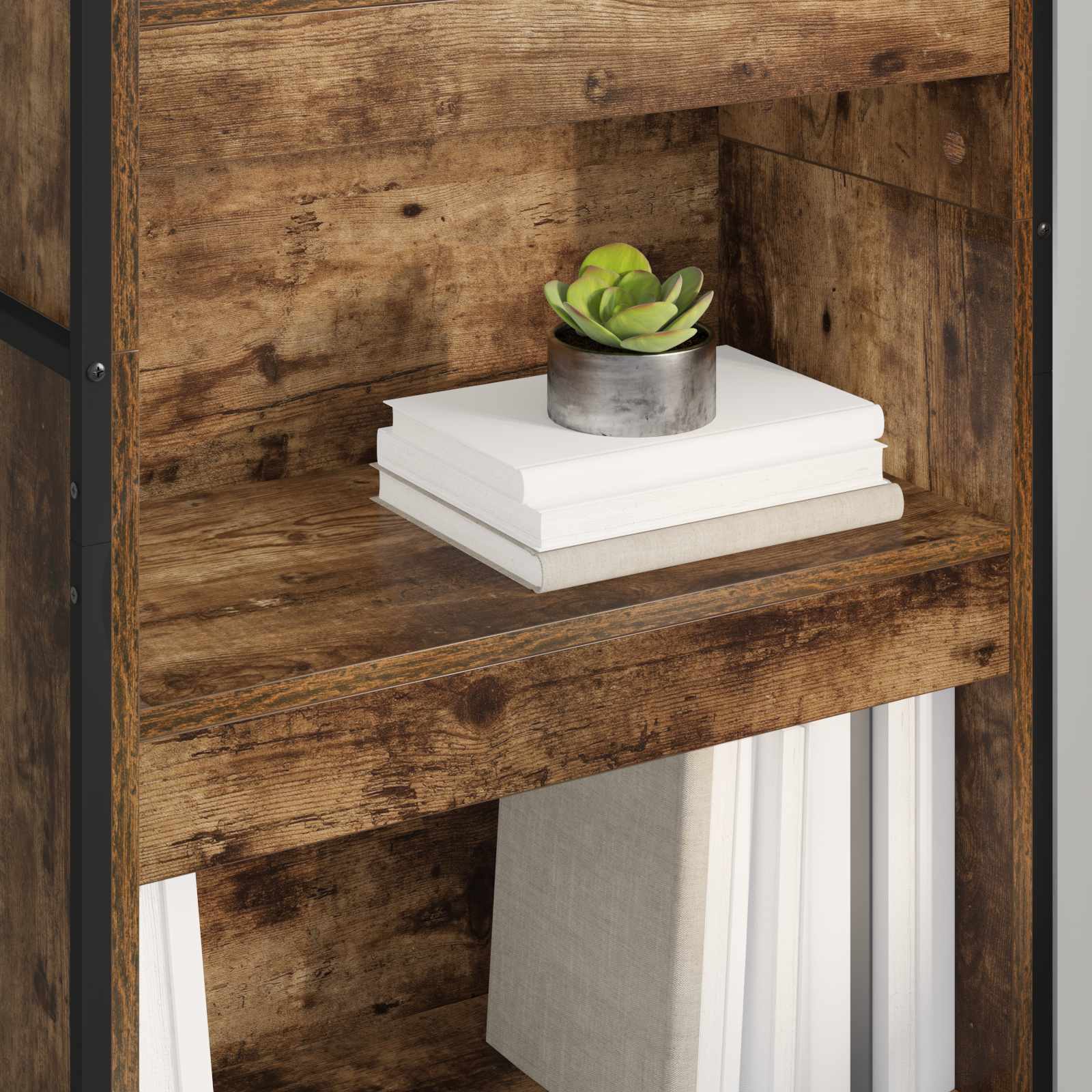 Bibliothèque 2 pcs Chêne Fumé 80 x 30 x 155 cm - XIOS