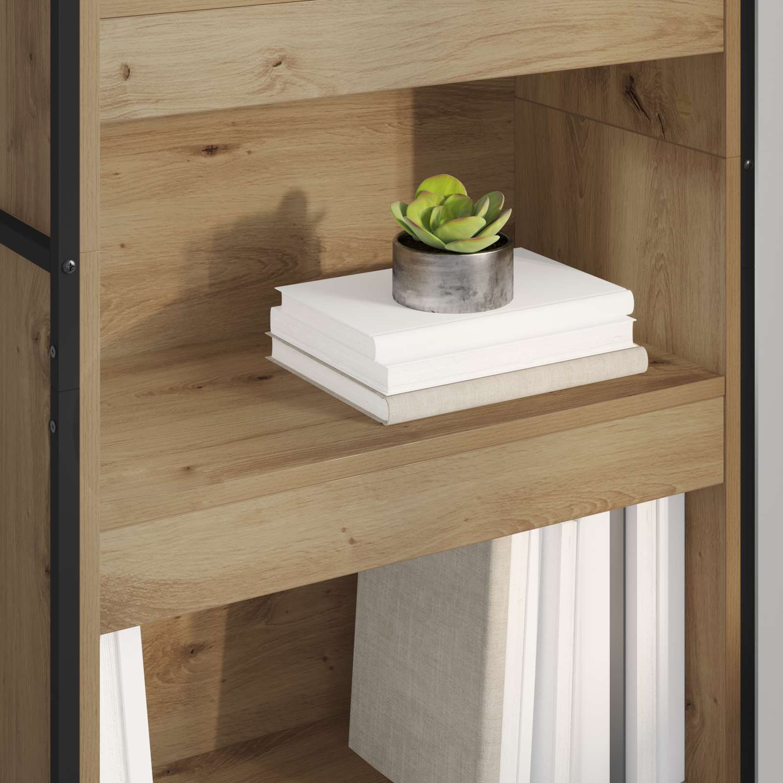 Bibliothèque 2 pcs Chêne artisan 80 x 30 x 155 cm - XIOS