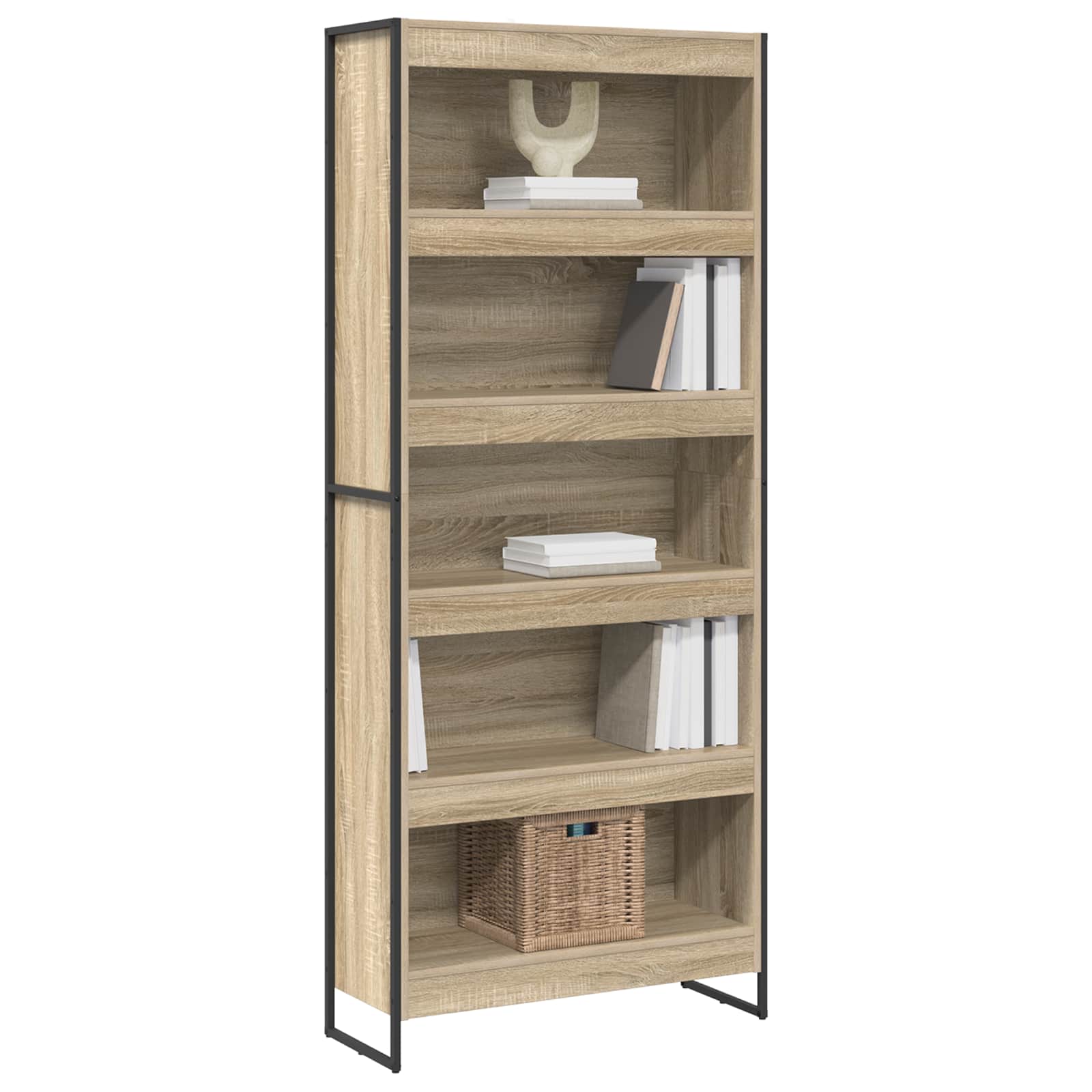 Bibliothèque 2 pcs Sonoma 80 x 30 x 155 cm Bois d'ingénierie - XIOS