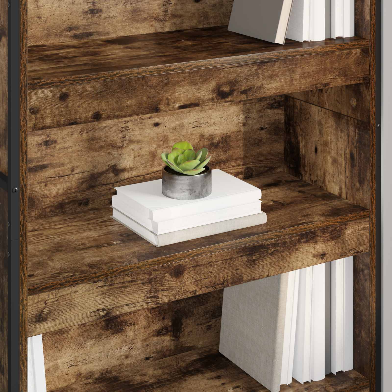 Bibliothèque 2 pcs Chêne Fumé 80 x 30 x 155 cm - XIOS