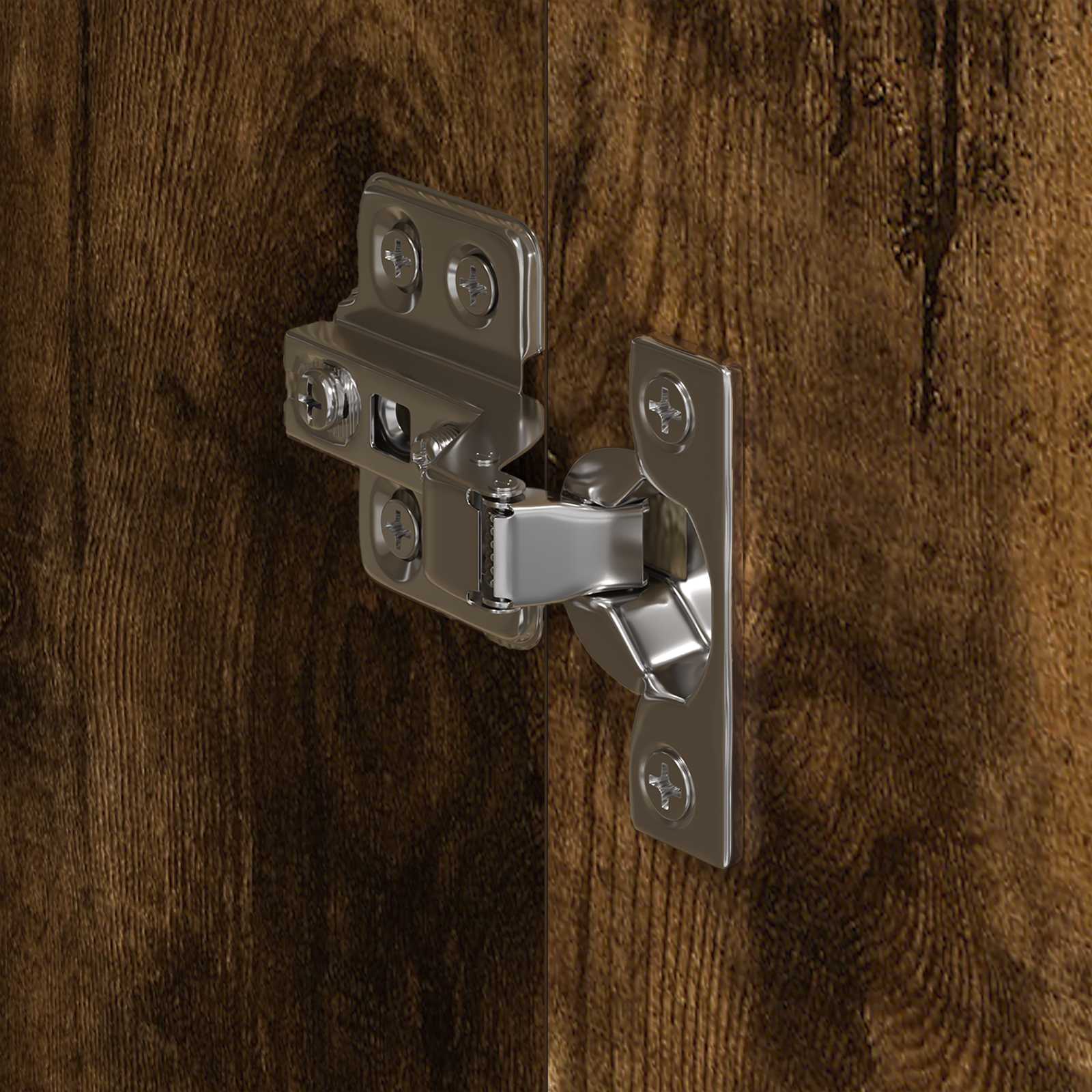 Garde-robe 2 pcs Chêne Fumé 50 x 50 x 200 cm Bois d'ingénierie - XIOS