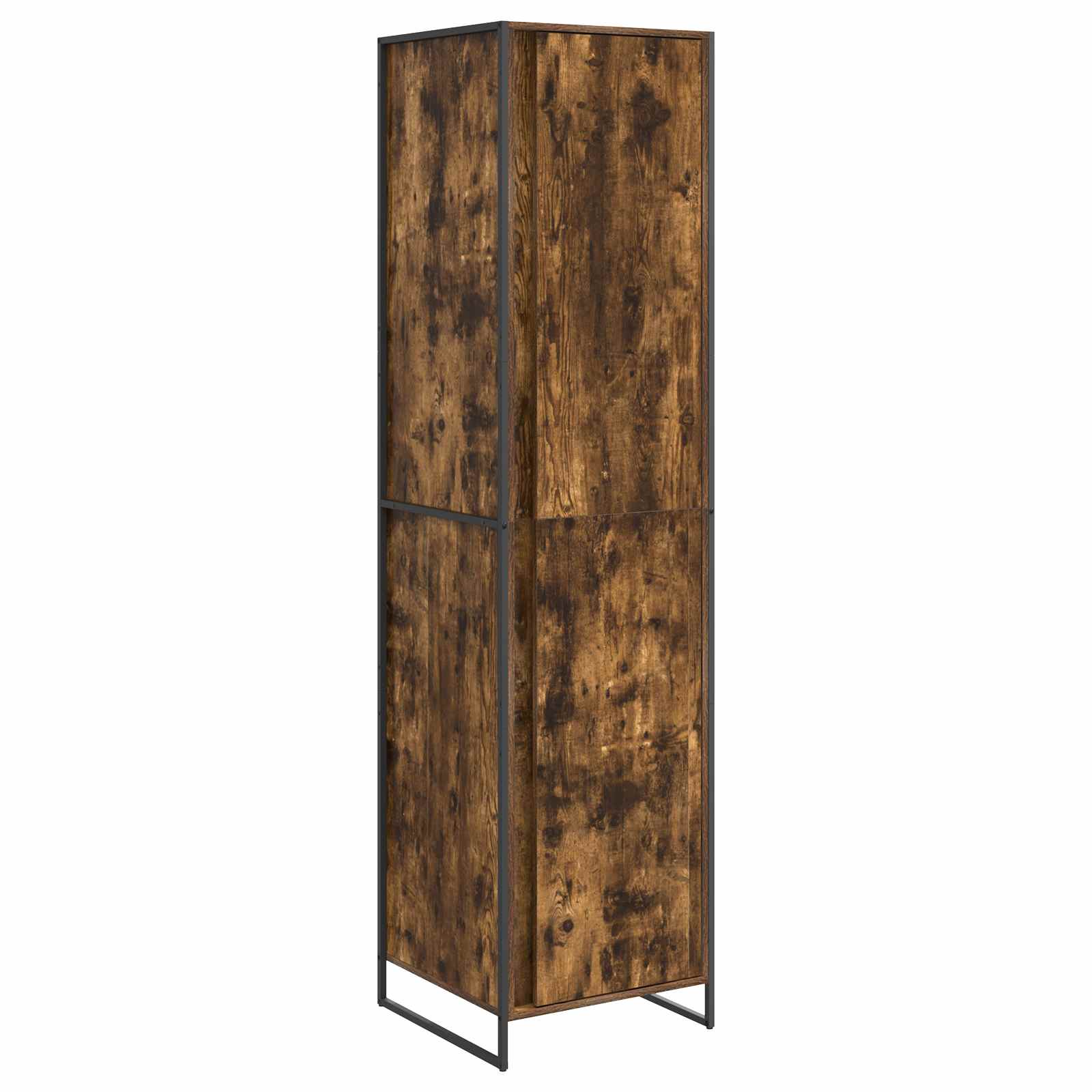 Garde-robe 2 pcs Chêne Fumé 50 x 50 x 200 cm Bois d'ingénierie - XIOS