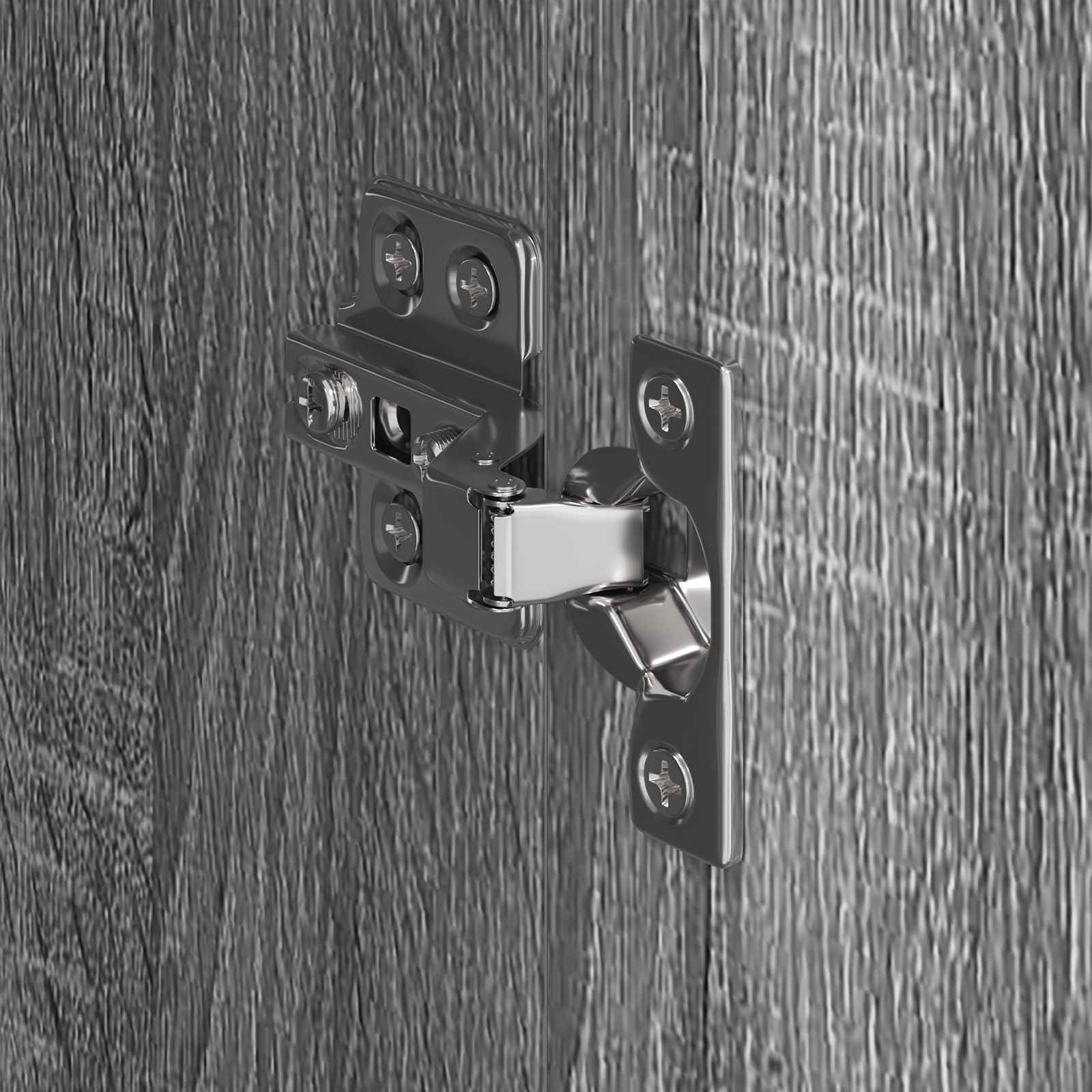 Garde-robe 2 pcs Gris Sonoma 50 x 50 x 200 cm Bois d'ingénierie - XIOS