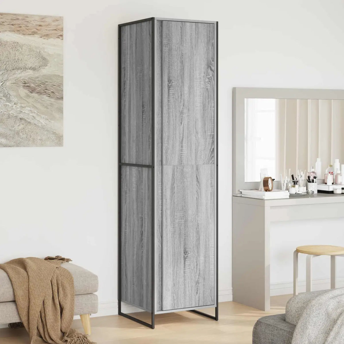 Garde-robe Gris Sonoma 50 x 50 x 200 cm Bois d’ingénierie - XIOS