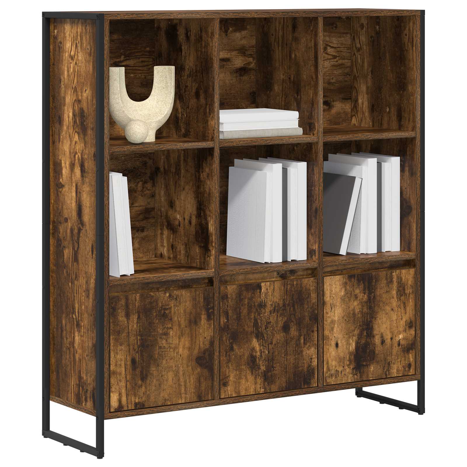 Bibliothèque 2 pcs Chêne Fumé 99,5 x 30 x 108,5 cm - XIOS