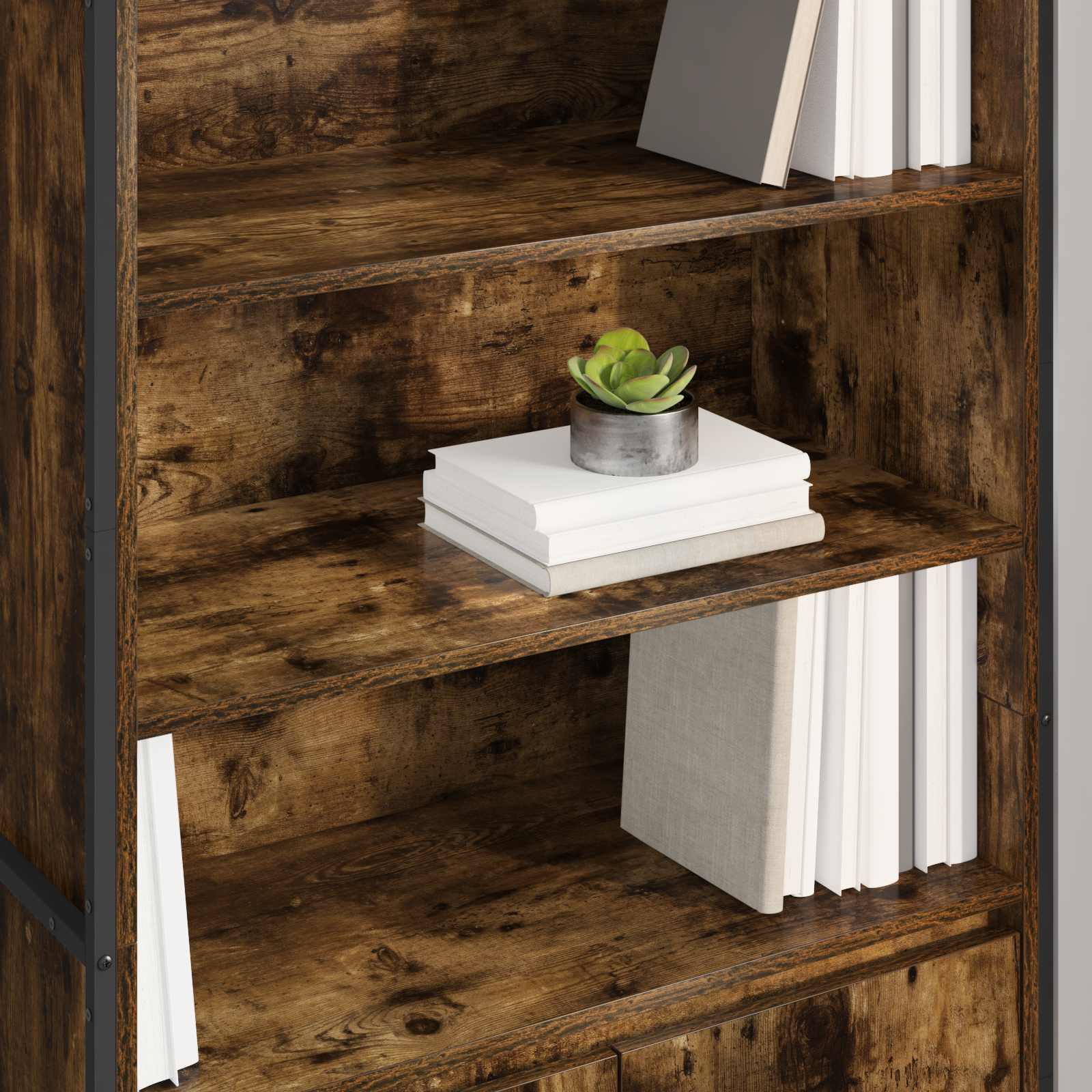 Armoires Hautes 2 pcs Chêne Fumé 60 x 36 x 300 cm - XIOS