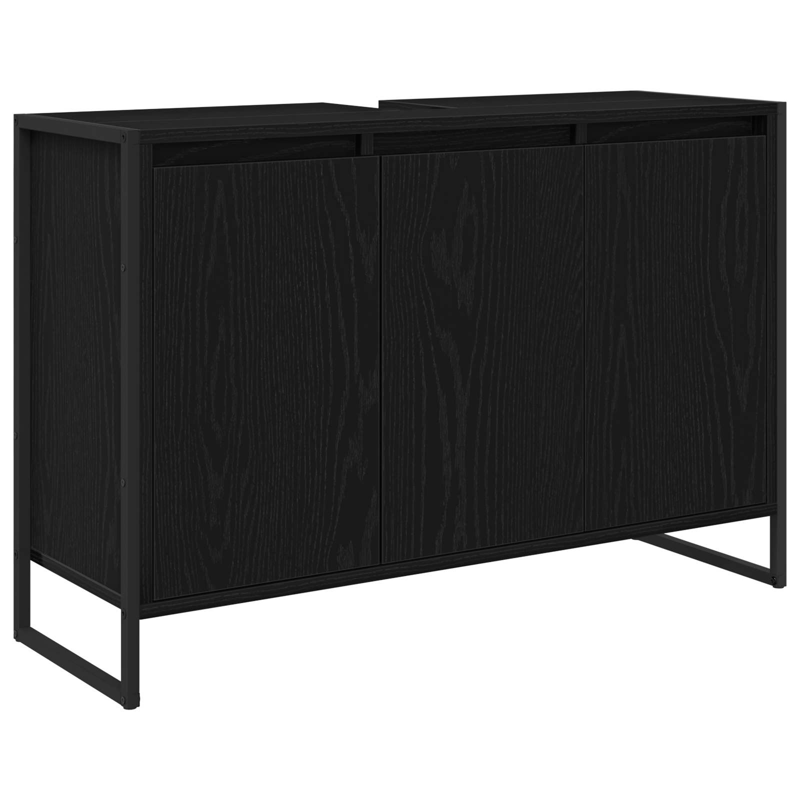 Ensemble de mobilier de salle de bain 4 pc Chêne noir - XIOS