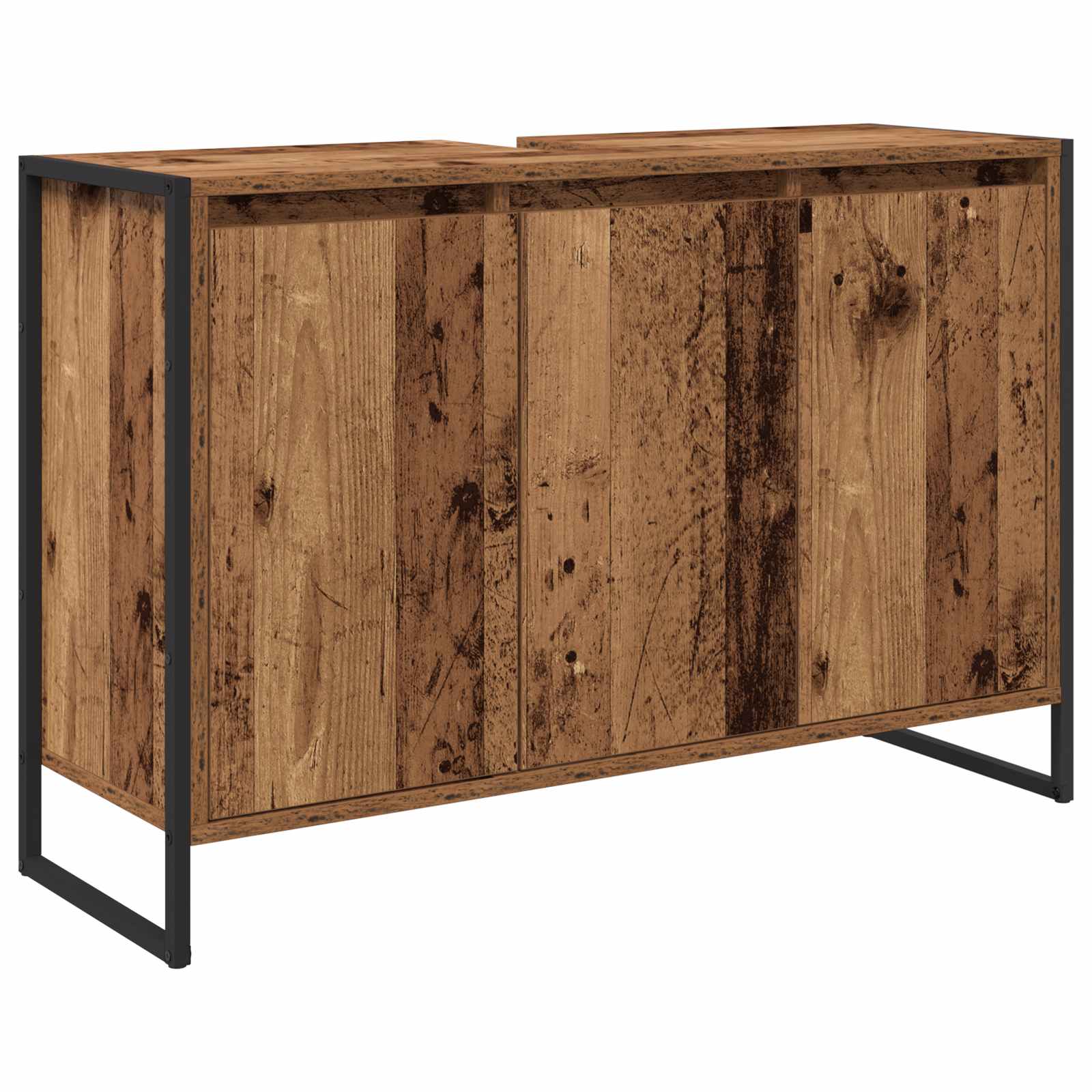 Ensemble de mobilier de salle de bain 4 pc Bois ancien - XIOS