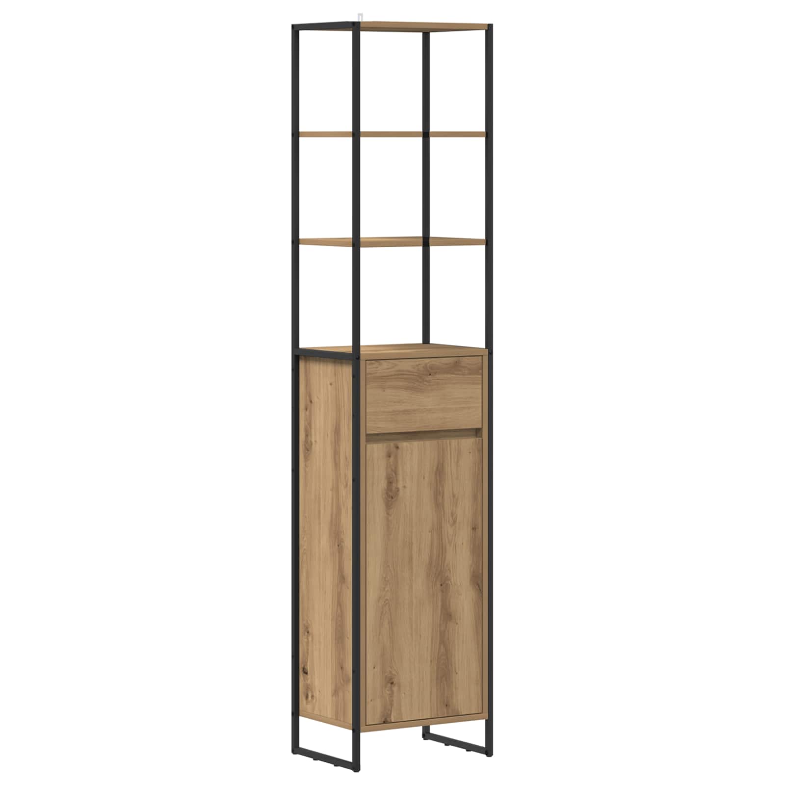 Ensemble de mobilier de salle de bain 4 pièces Chêne artisanal