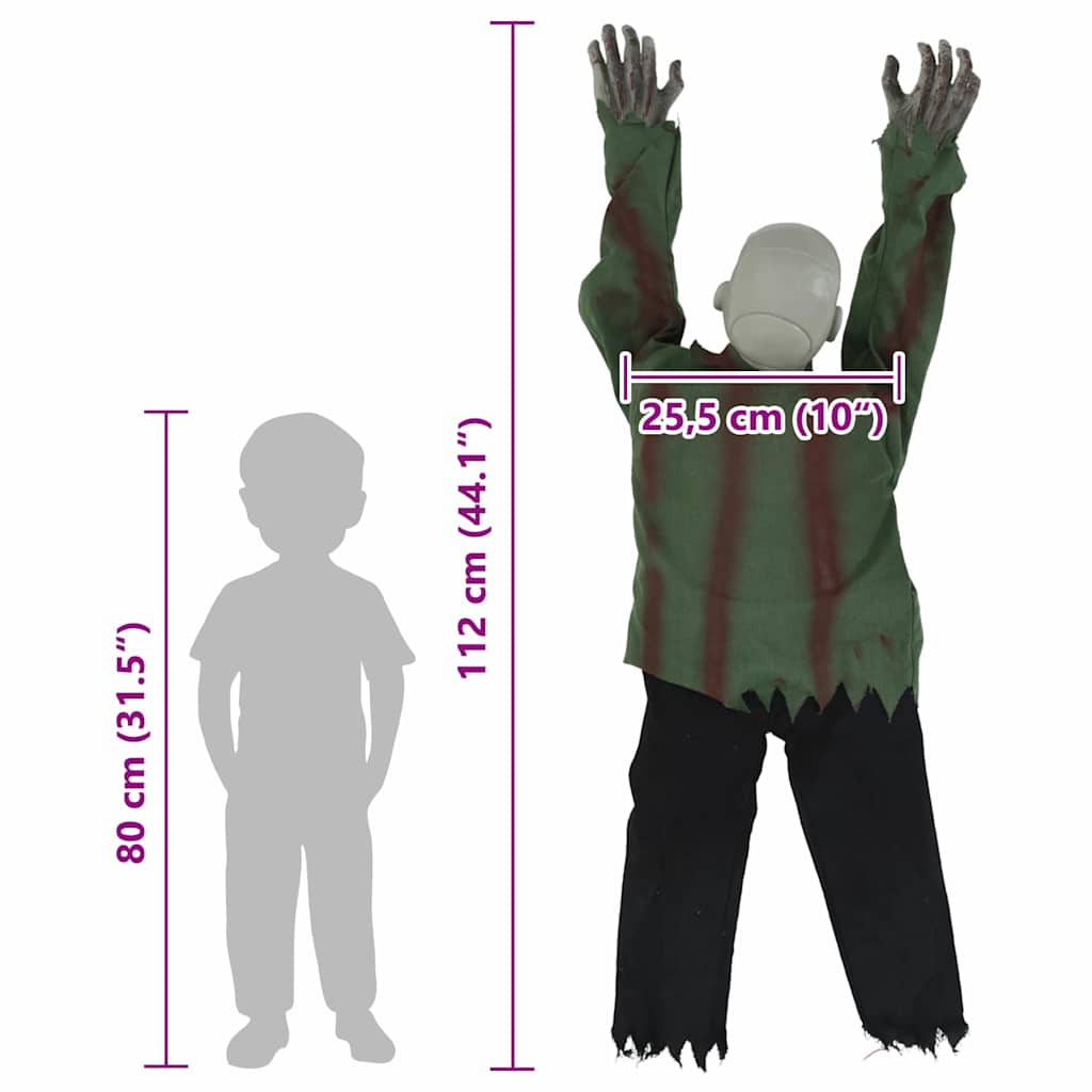 Zombie rampant d'Halloween Vert 112 x 25.5 x 21.5 cm Polyester - XIOS