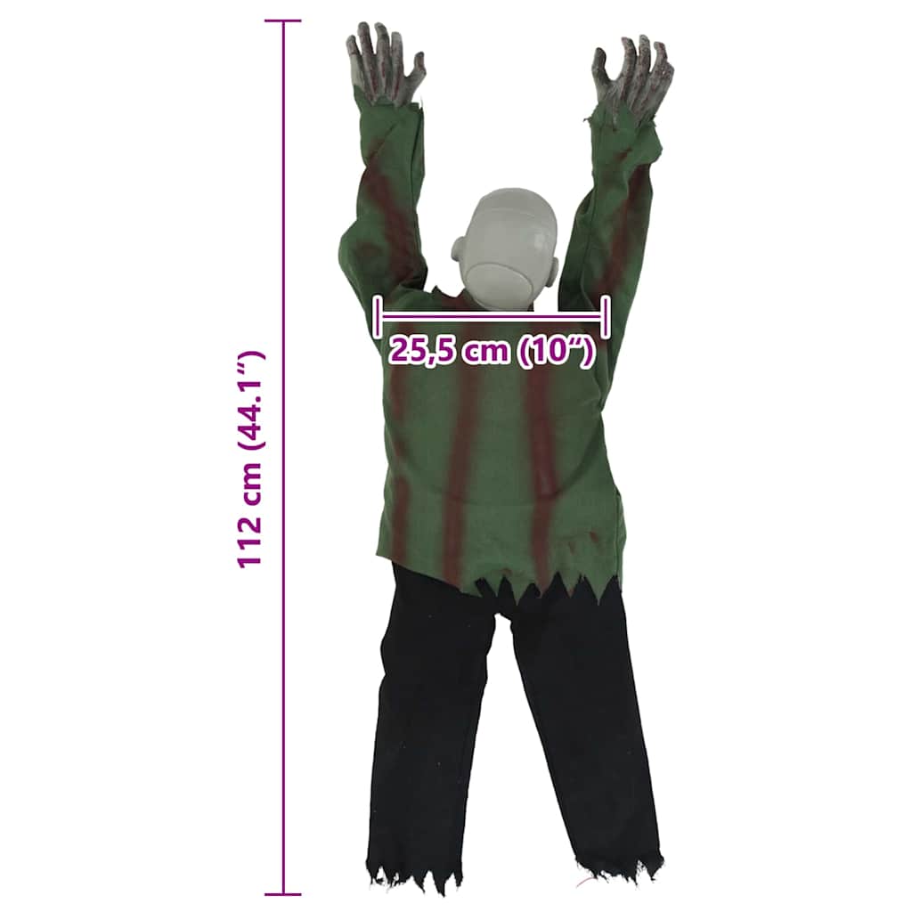 Zombie rampant d'Halloween Vert 112 x 25.5 x 21.5 cm Polyester - XIOS