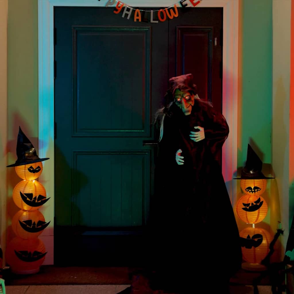 Sorcière parlante d'Halloween Violet 216 x 125 cm Polyester