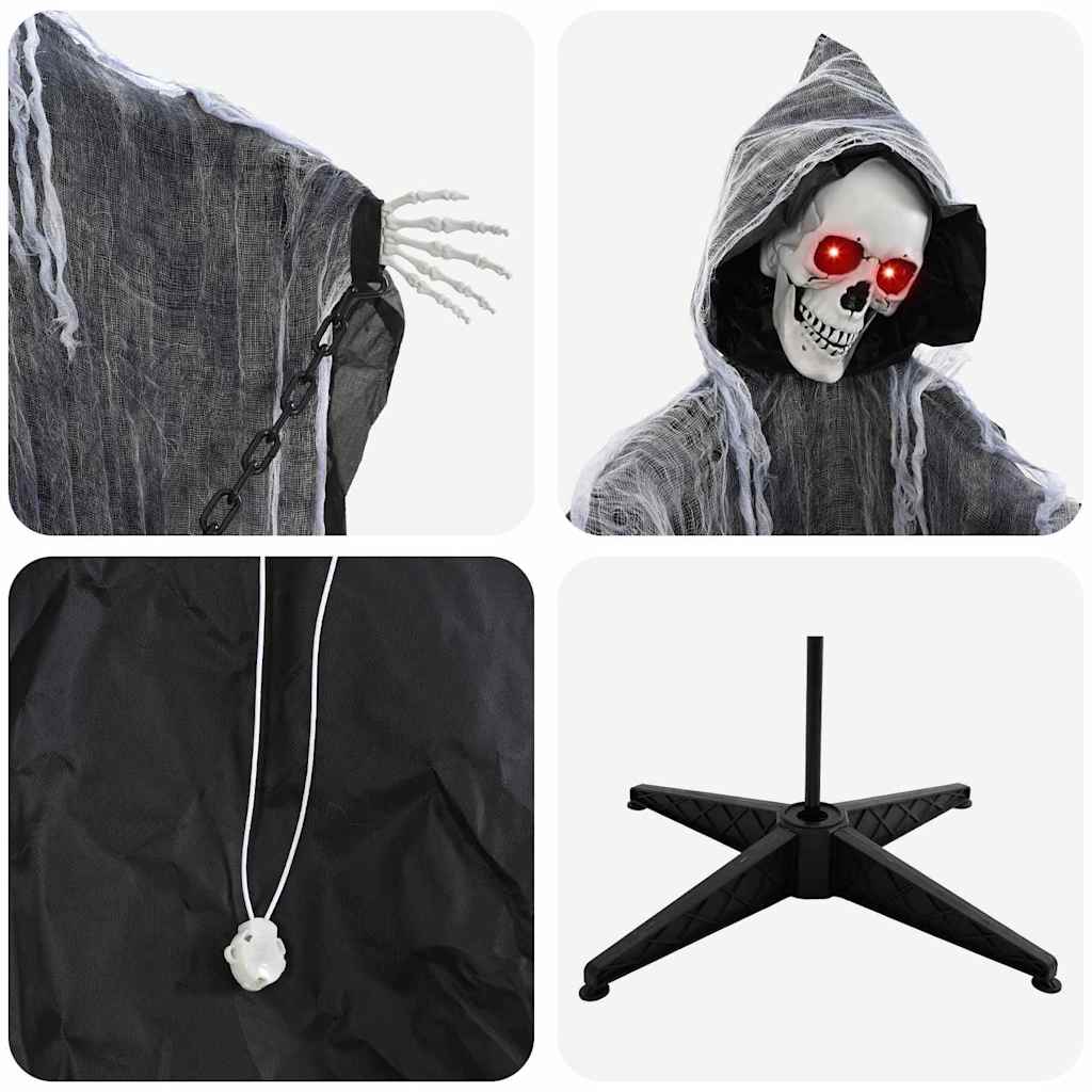 Faucheuse Halloween Grim Noir 60 x 60 x 155 cm Polyester - XIOS