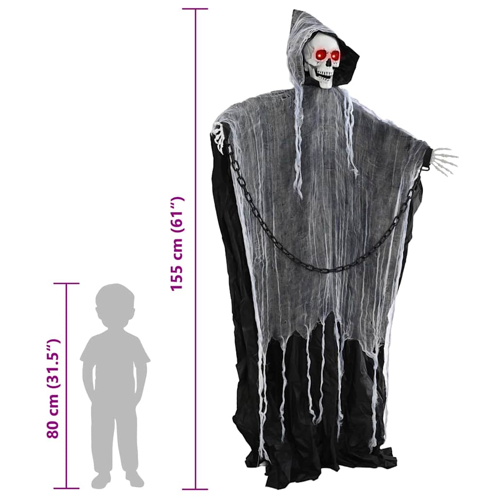 Faucheuse Halloween Grim Noir 60 x 60 x 155 cm Polyester - XIOS