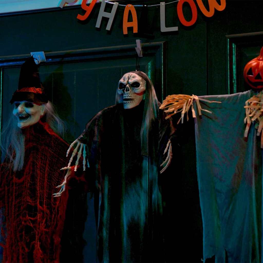 Fantôme Suspendu Halloween 3 pcs Noir 66 x 110 cm Polyester - XIOS