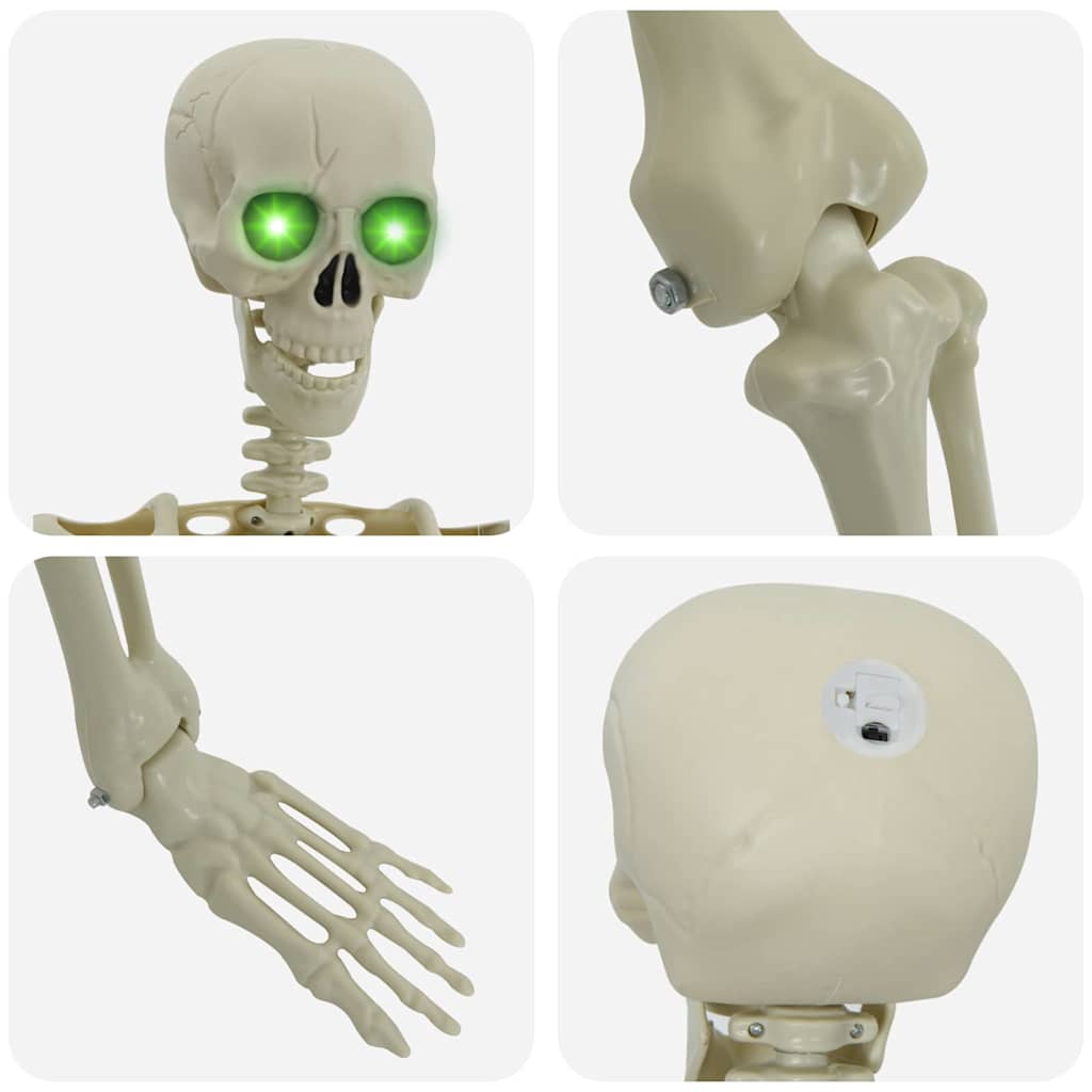 Squelette d'Halloween Blanc 155 x 38.5 cm Plastique - XIOS
