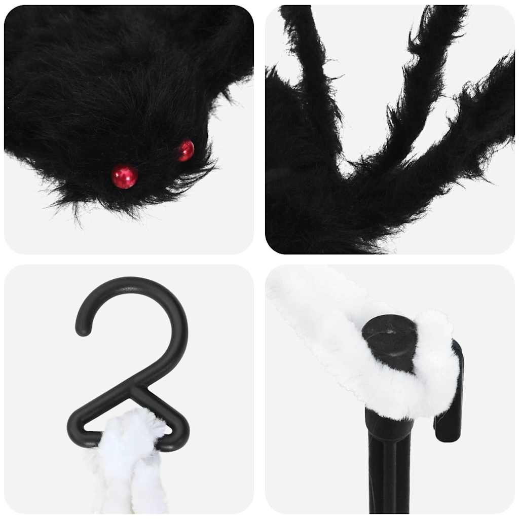 Décoration d'araignée d'Halloween avec toiles 4 pcs 150 cm - XIOS
