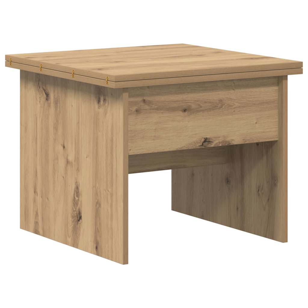 Table basse Chêne artisanal 55 x 54,5 x 45 cm Bois d'ingénierie - XIOS