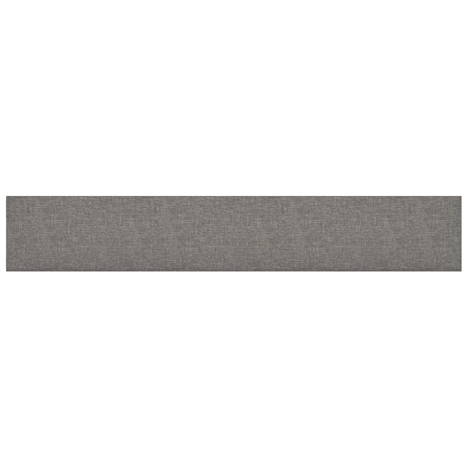 Tête de lit murale 12 pcs Gris clair 90 x 15 cm tissu - XIOS