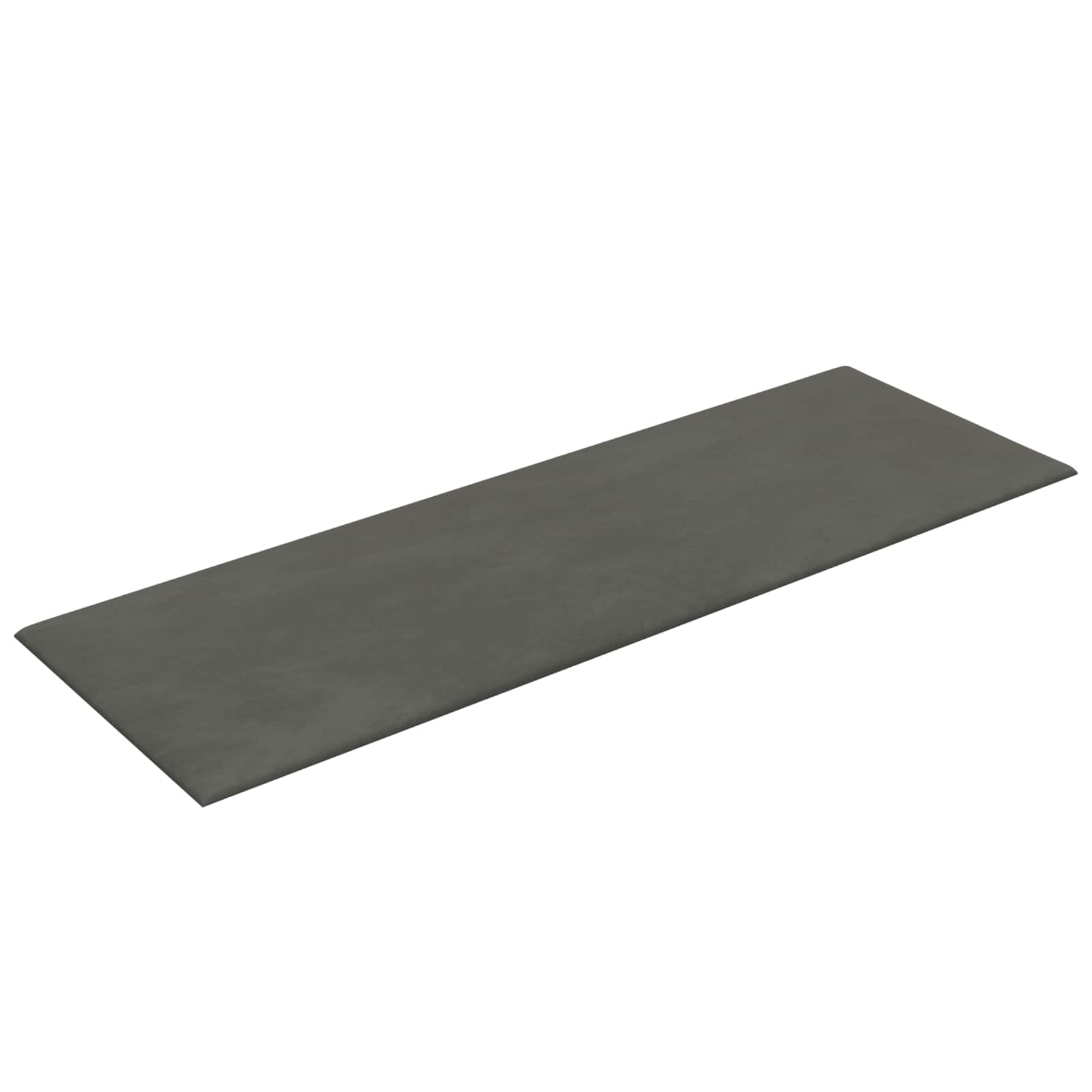 Tête de lit murale 12 pcs Gris foncé Velours - XIOS