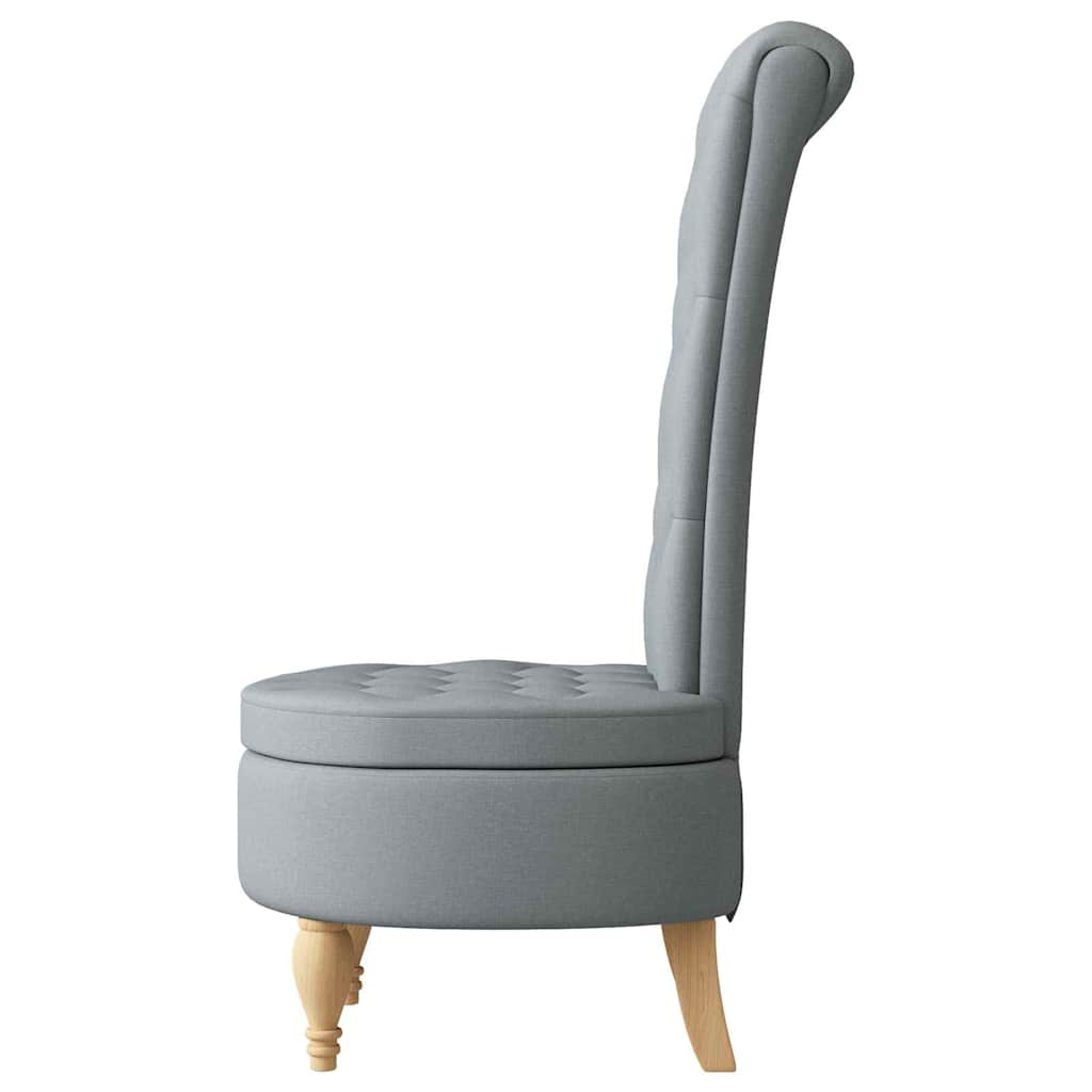 Fauteuil à pantoufle Gris clair 56,5 x 70 x 110 cm tissu - XIOS