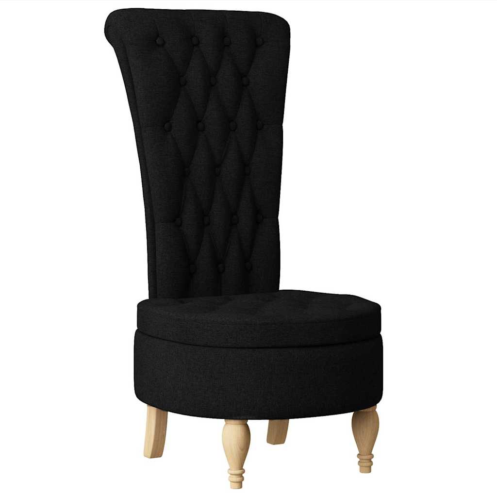 Fauteuil à pantoufle Noir 56,5 x 70 x 110 cm tissu - XIOS