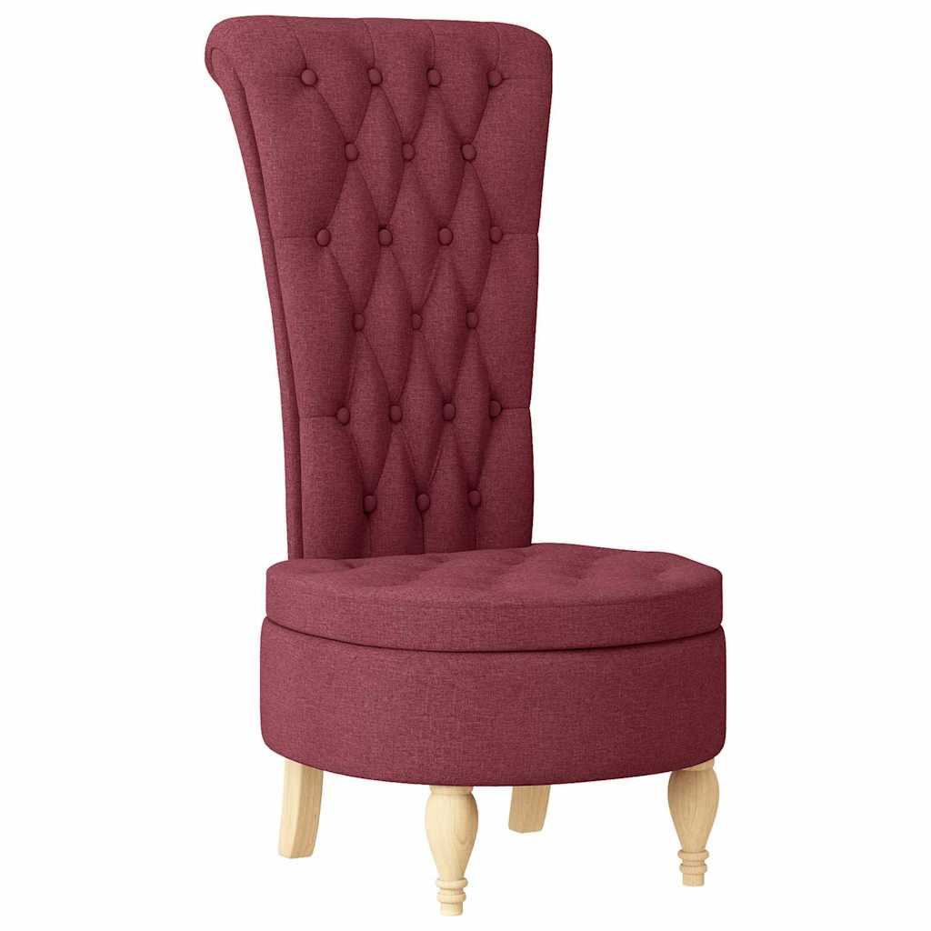 Fauteuil à pantoufle Bordeaux 56,5 x 70 x 110 cm tissu - XIOS