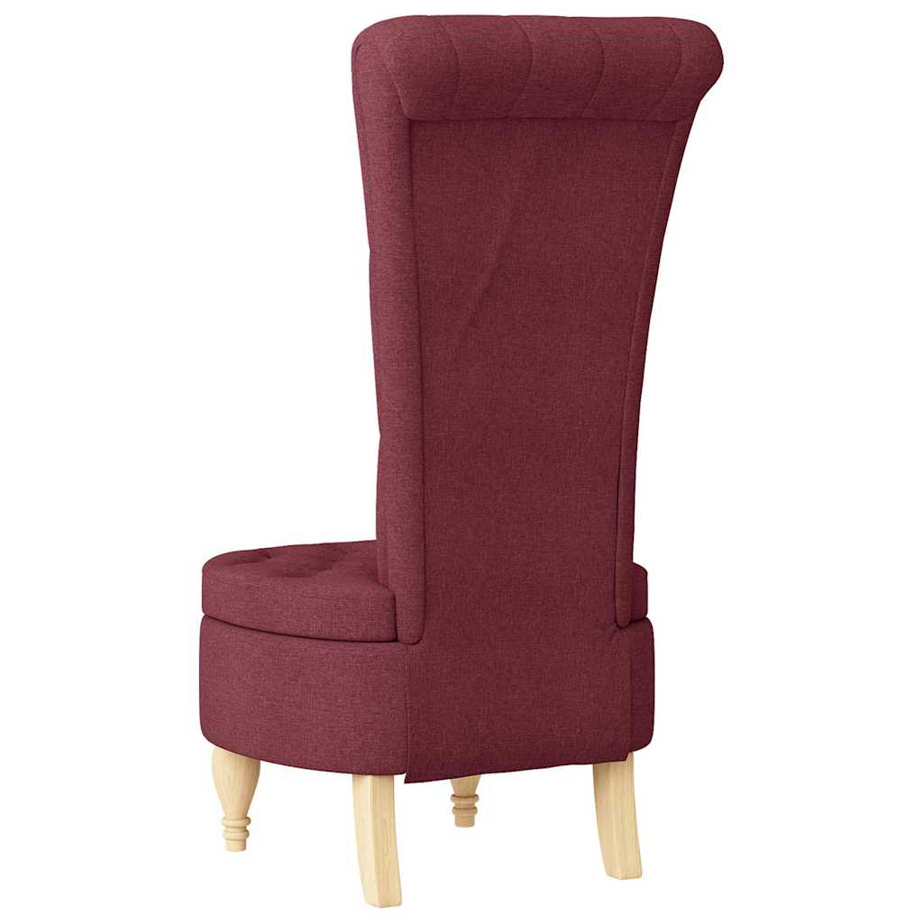 Fauteuil à pantoufle Bordeaux 56,5 x 70 x 110 cm tissu - XIOS