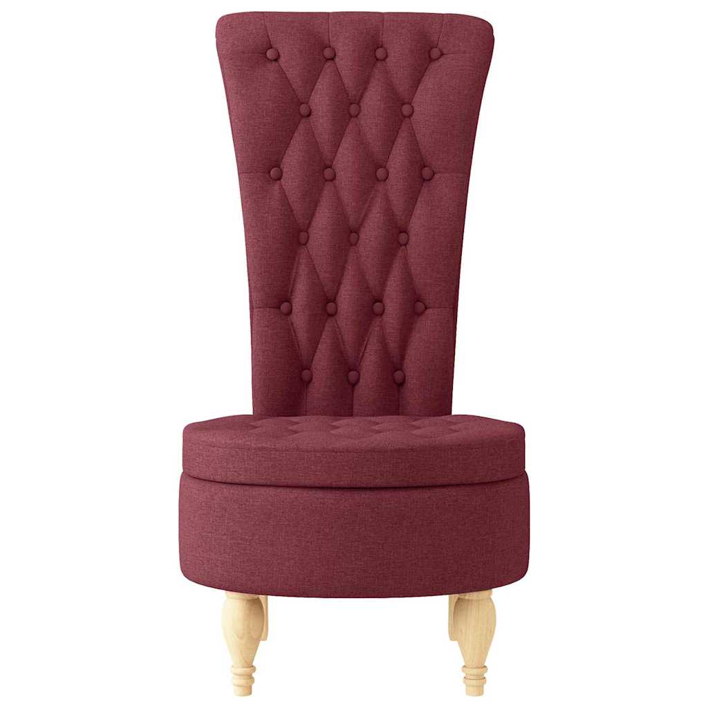 Fauteuil à pantoufle Bordeaux 56,5 x 70 x 110 cm tissu - XIOS