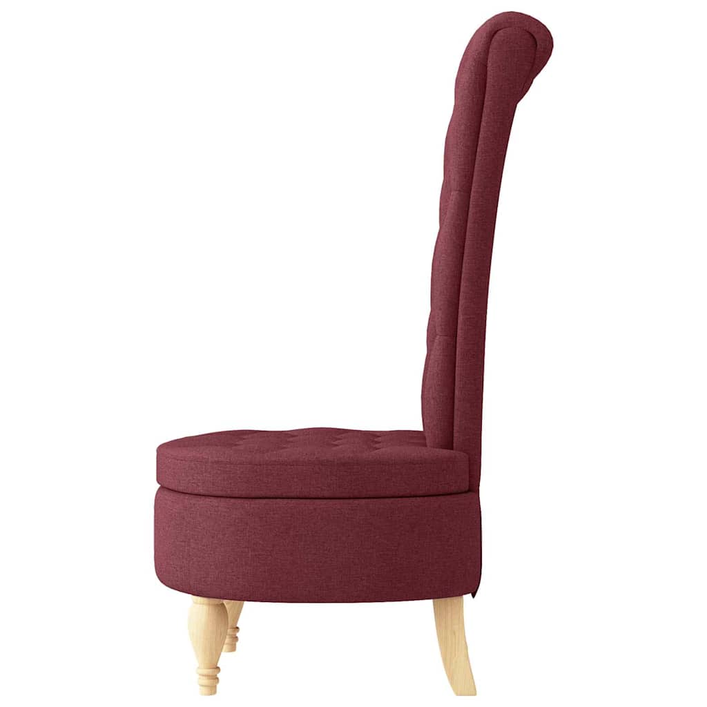 Fauteuil à pantoufle Bordeaux 56,5 x 70 x 110 cm tissu - XIOS