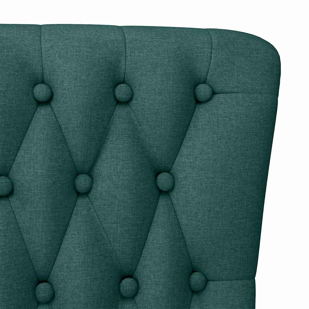 Fauteuil à pantoufle Vert foncé 56,5 x 70 x 110 cm tissu - XIOS