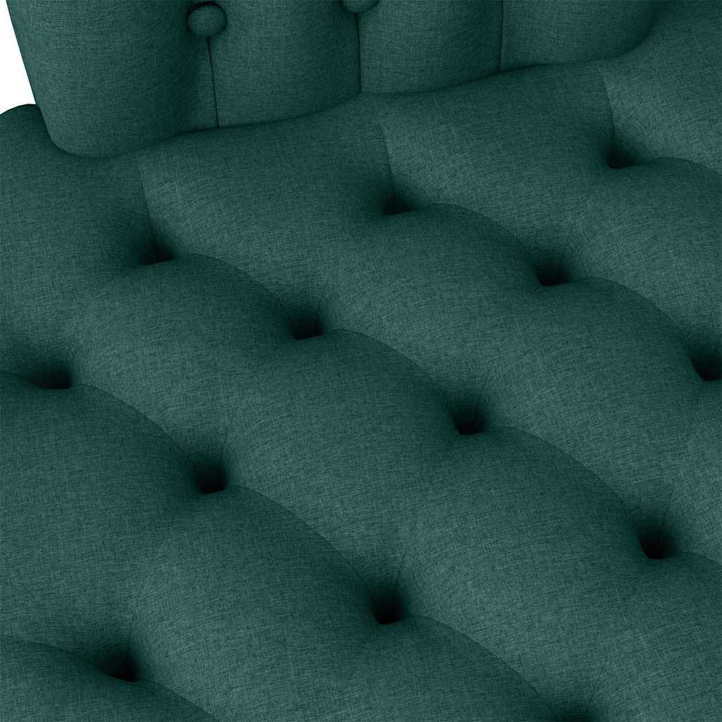 Fauteuil à pantoufle Vert foncé 56,5 x 70 x 110 cm tissu - XIOS