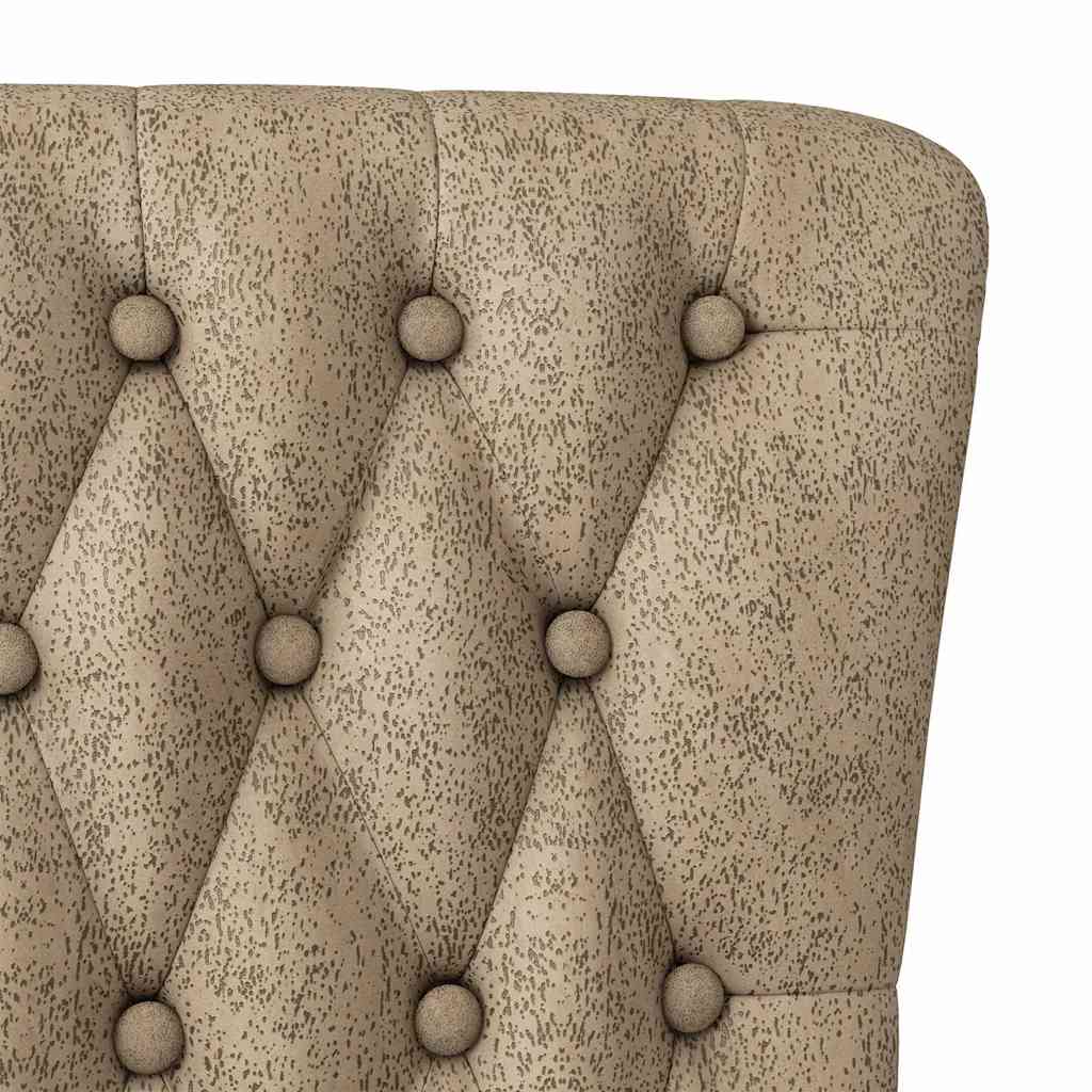 Fauteuil à pantoufle Gris clair 56,5 x 70 x 110 cm Simili daim - XIOS