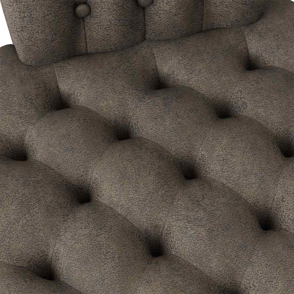 Fauteuil à pantoufle Gris foncé 56,5 x 70 x 110 cm Simili daim - XIOS