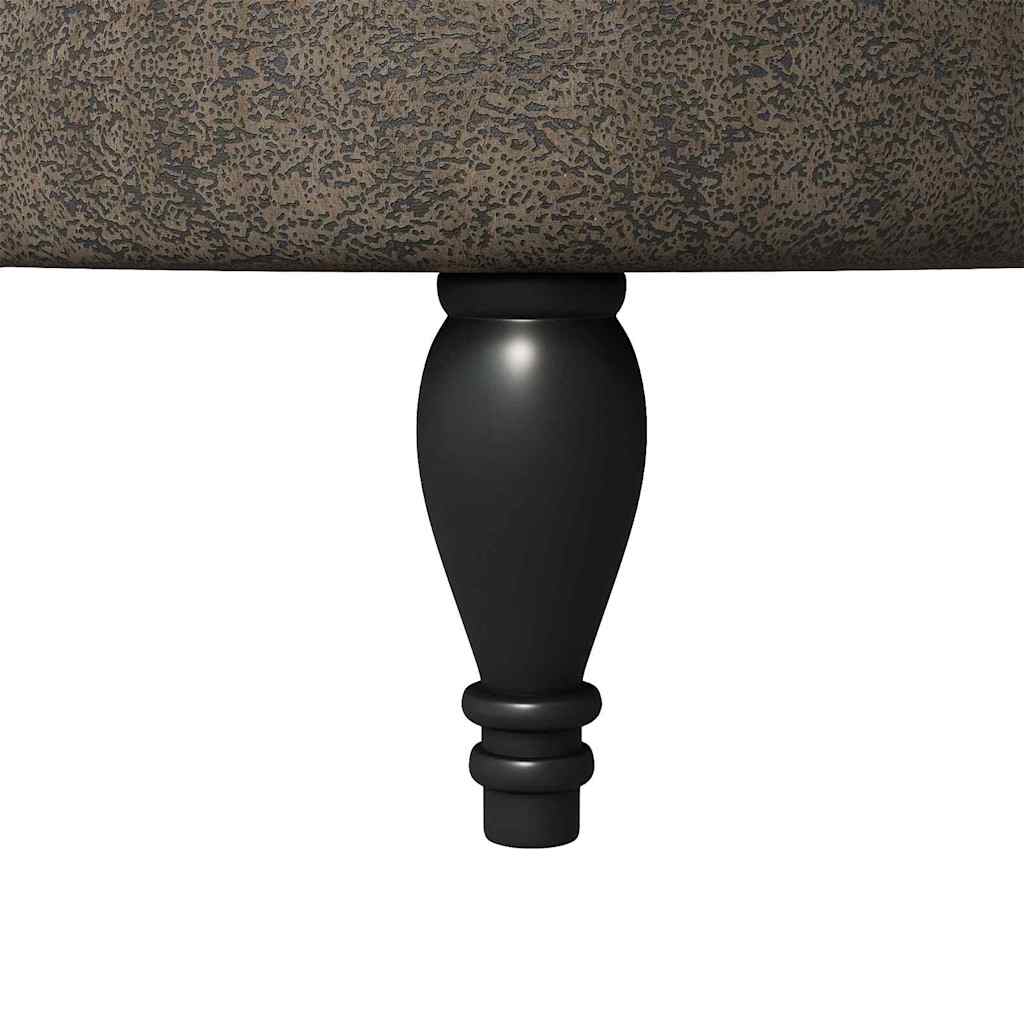 Fauteuil à pantoufle Gris foncé 56,5 x 70 x 110 cm Simili daim - XIOS