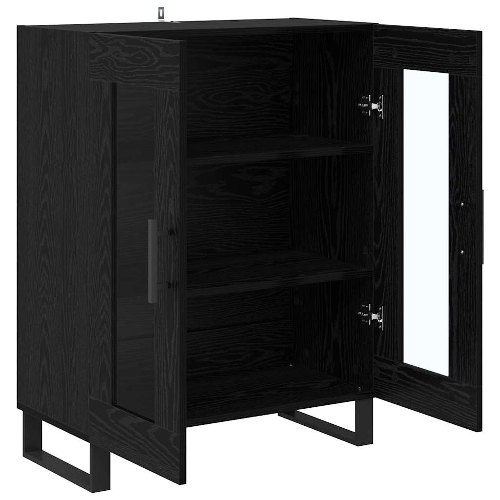 Buffet Chêne noir 69,5 x 34 x 90 cm Bois d'ingénierie - XIOS