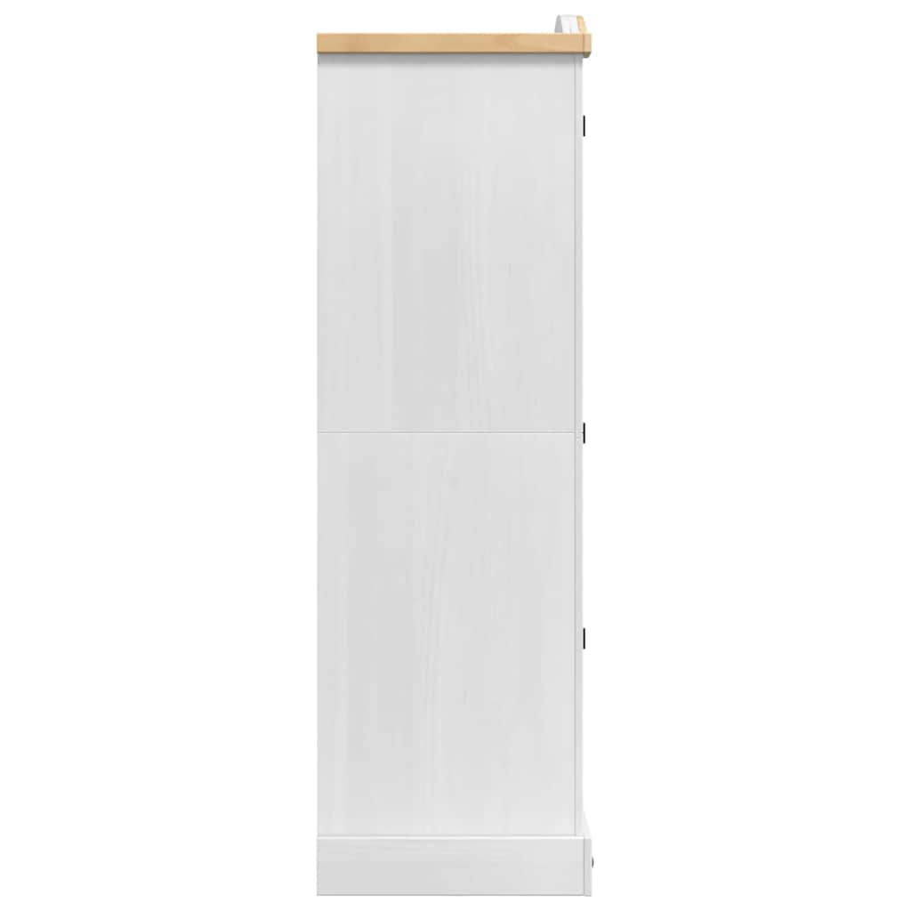 Armoire avec tiroir Blanc 101 x 52 x 170 cm Pin massif - XIOS
