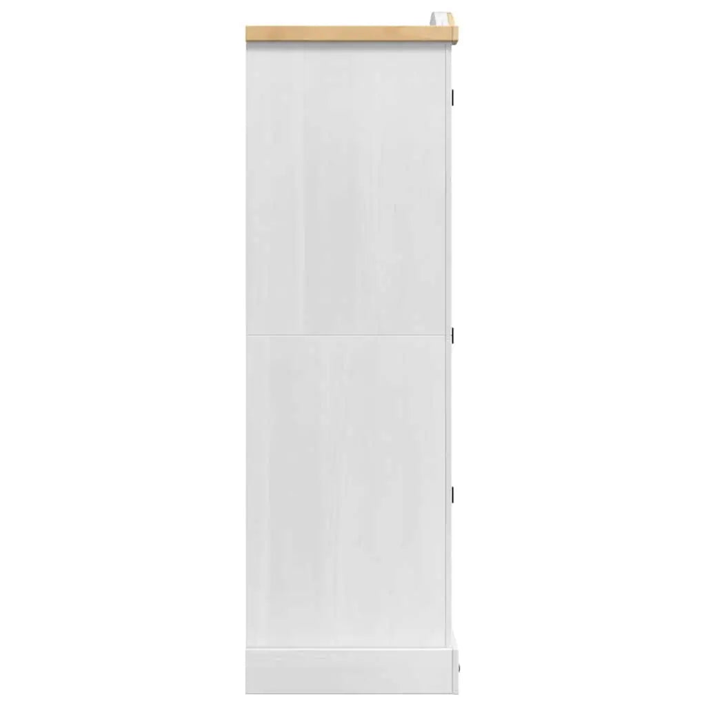 Armoire CORONA Blanc 101 x 52 x 170 cm Pin massif - XIOS