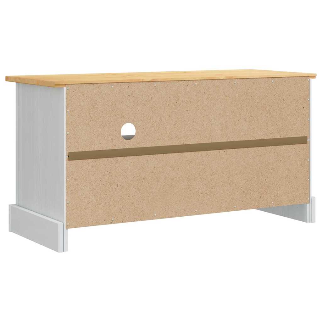 Meuble TV Corona Blanc 100 x 40 x 52 cm Pin massif - XIOS