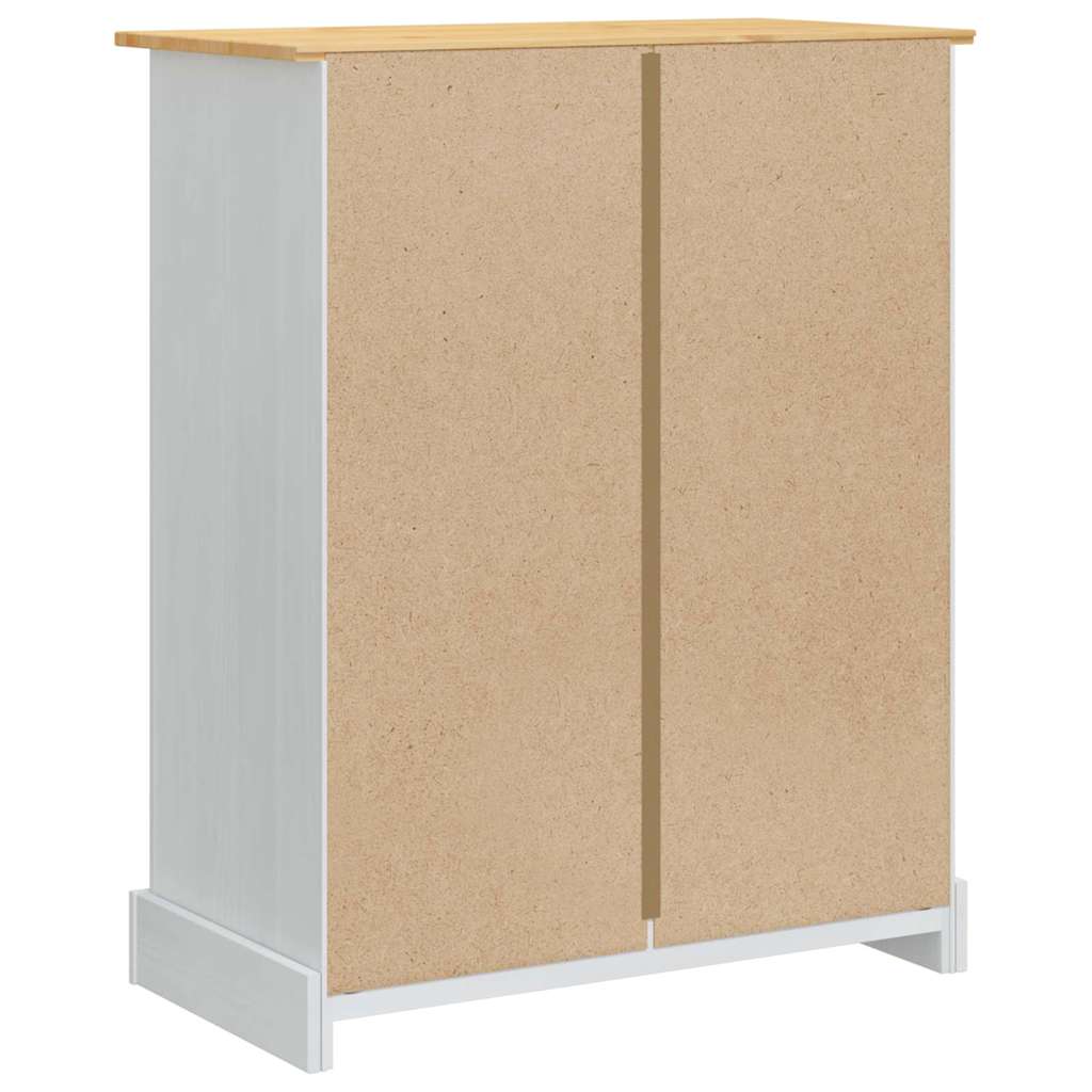 Coffres de rangement Blanc 92 x 48 x 114 cm Bois de Pin Massif - XIOS