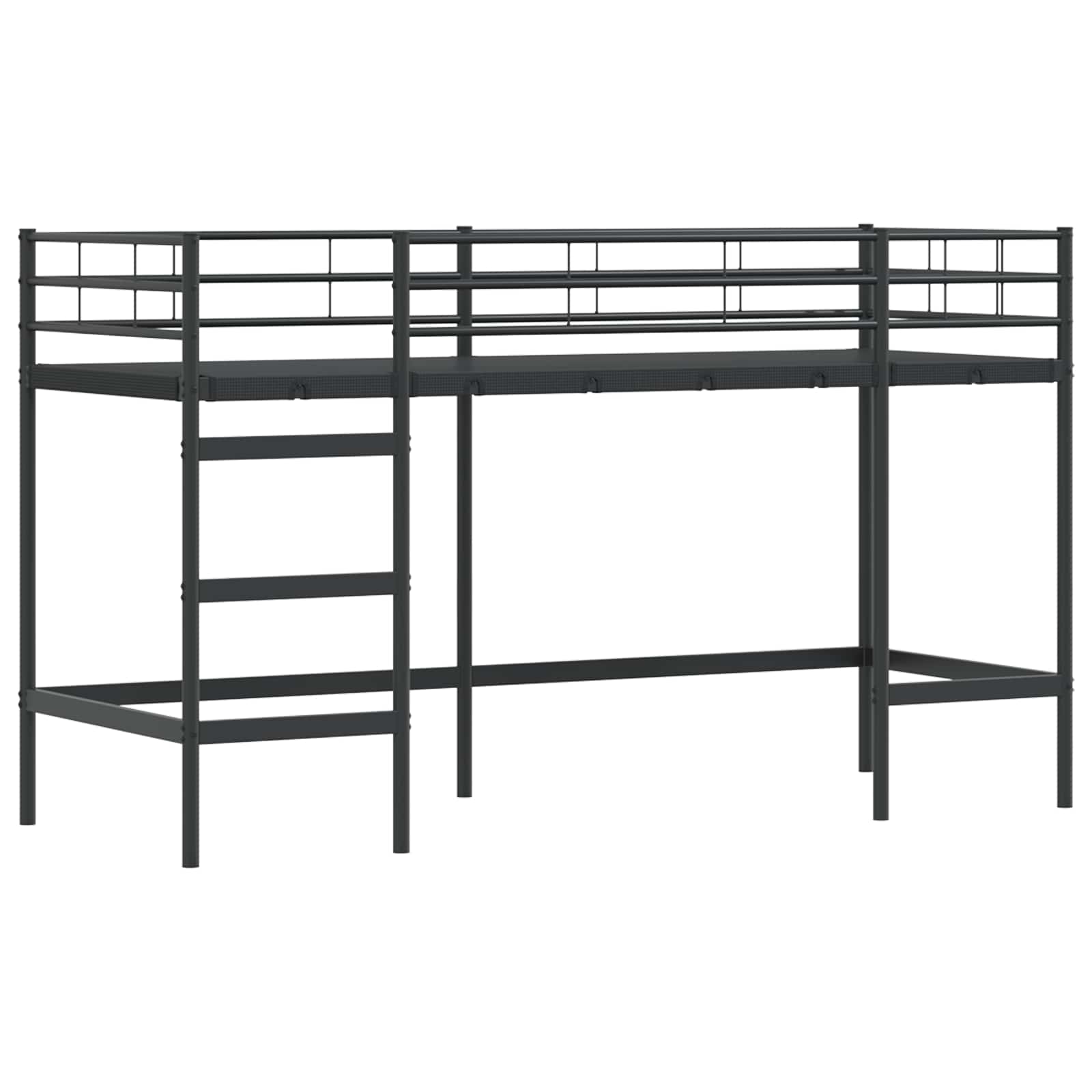 Lit mezzanine pour enfants Noir 75 x 190 cm - XIOS
