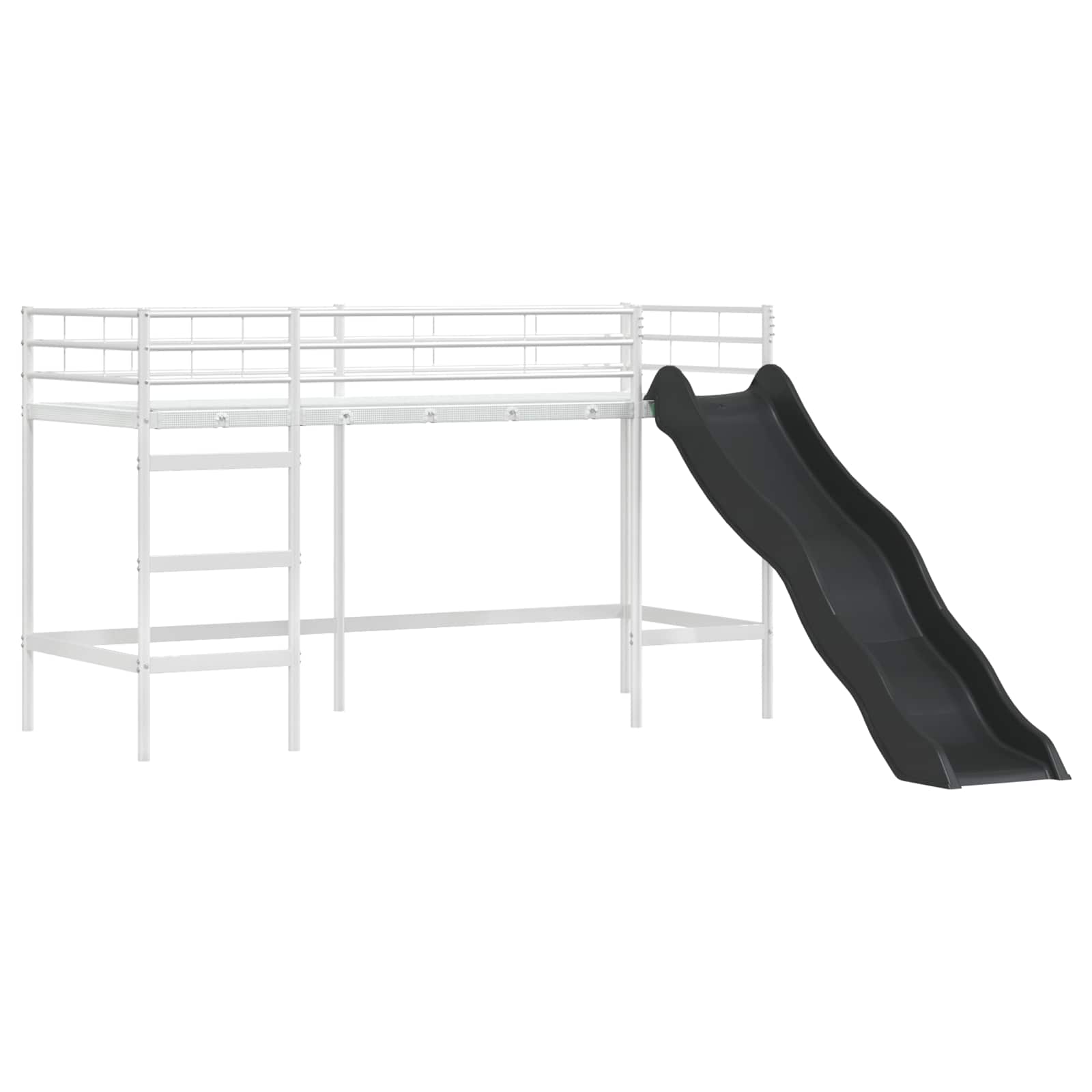 Lit mezzanine pour enfants Blanc et Bleu 90 x 190 cm Métал - XIOS