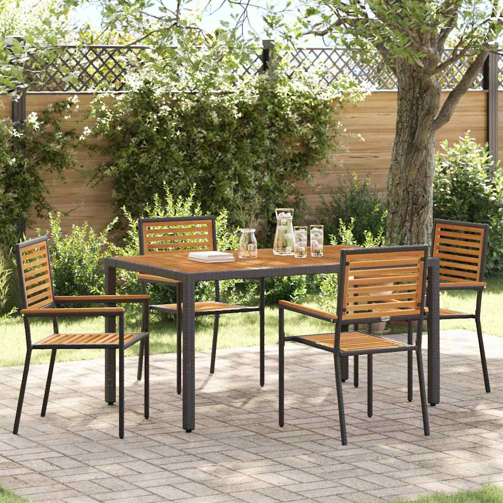 Chaises de Jardin 4 pcs Crème, Marron Chaises de jardin vidaXL