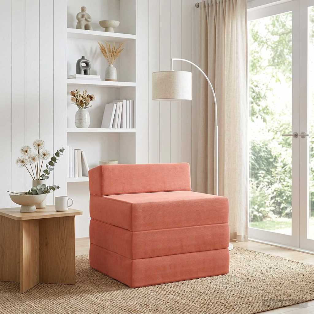 Canapé-lit pliable Rouge orange 200 x 70 x 15 cm - XIOS