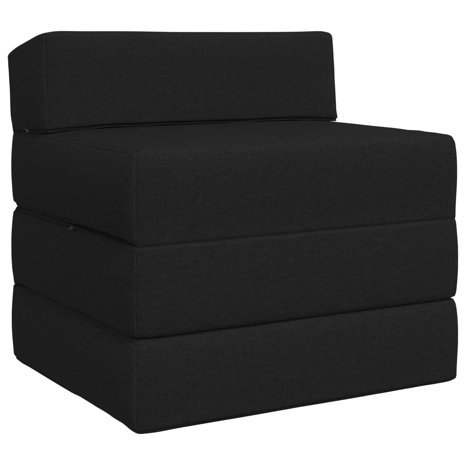 Canapé-lit pliable Noir 200 x 70 x 10 cm Tissu - XIOS